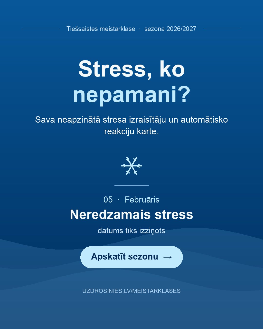Neredzamais stress — meistarklases vizuālis